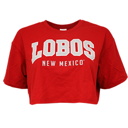 Women's ZooZatz Boxy Crop T-shirt Lobos Red