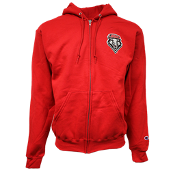 Men's Champion Full-zip Hoodie Lobos Shield Red