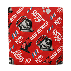 Koozie Sew UNM Spirit Pattern Red