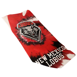 Beach Towel Spectra Tie Dye UNM Red/Black