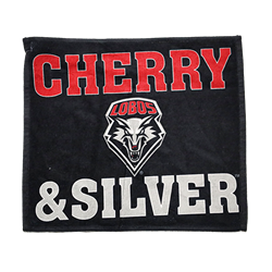 Rally Towel UNM Cherry & Silver Black