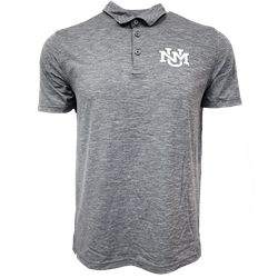 Men's Champion Mesh Polo UNM Interlocking Stealth Grey