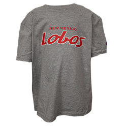 Youth's Champion T-Shirt NM Lobos Oxford Heather