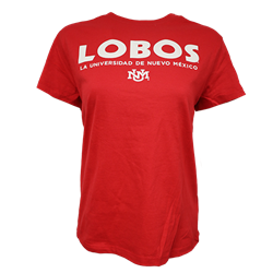 Women's Champion T-Shirt Lobo UNM Red