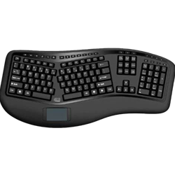 Adesso Truform Ergonomic Touchpad Keyboard