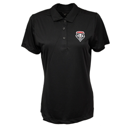 Women's C&B Clique Parma Polo T-Shirt Lobos Shield Black