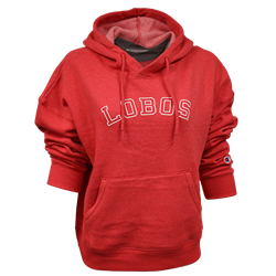 Women's Champion Hoodie Triumph Fleece Lobos Red