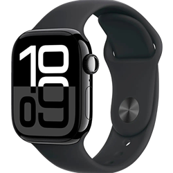 Apple Watch Series 10 42mm Jet Black Case Black Band