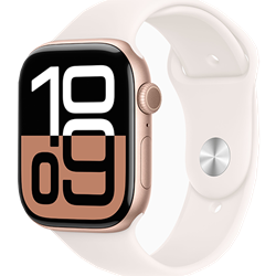 Apple Watch Series 10 46mm Rosegold Case Light Blush Band