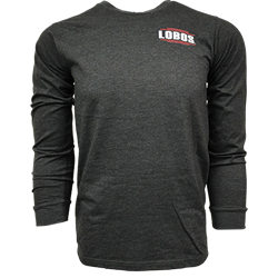 Unisex CI Sport Long Sleeve T-shirt Pickup Back Lobos Charcoal