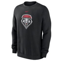 Men's Nike Clube Fleece Crew UNM Black