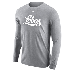 Men's Nike Long Sleeve T-Shirt BCS Core UNM Dark Heather