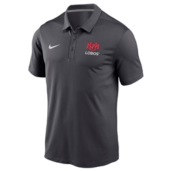 Men's Nike Polo T-Shirt BCS Varsity UNM Lobos Anthracite