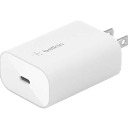 Belkin 25W Portable USB-C Wall Charger USB-C Fast Charging White