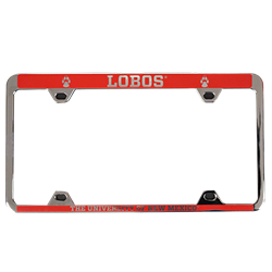 LXG License Frame Lobos Red