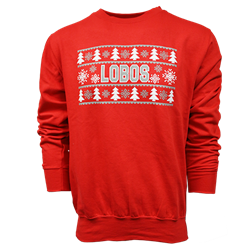 Unisex MV Sport Crew Lobos Xmas Red