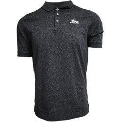 Men's C&B Tri Blend Space Polo Lobos Black/White