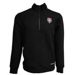 Men's C&B Roam 1/4 Pullover Lobos Shield Black