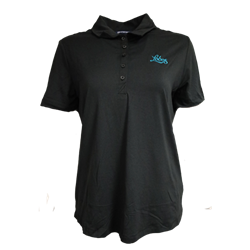 Women's C&B Coastline Epic Comfort Polo Lobos Black