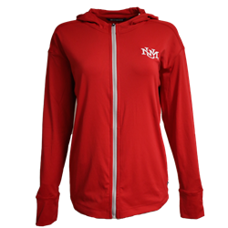 Women's Daybreak Eco Full Zip Hood UNM Red