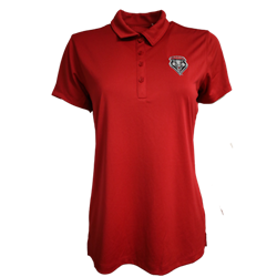 Women's Columbia Ocs Omni-Wicked Birdie Polo Lobos Shield Red