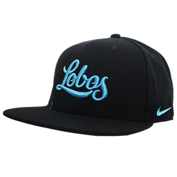 Men's Nike Cap BCS Pro Flat Bill Lobos Black