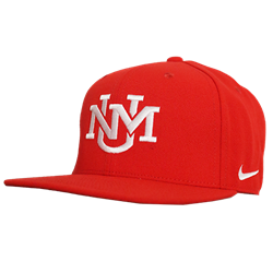 Men's Nike BCS Pro Flat Bill Cap UNM Red