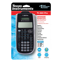 TI 36X Solae Scientific Calculator Black 1pk