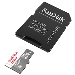 SanDisk 16GB Ultra UHS-I Microdhc Memory Card With Adapter