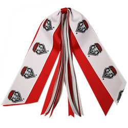 Bow USA Jumbo Glitter Pony Streamer Lobos Red/White