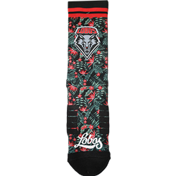 Unisex STR Socks Premium Full Fan Flora Lobos Black