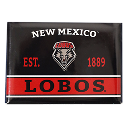 WI Magnet New Mexico Lobos Black/Red