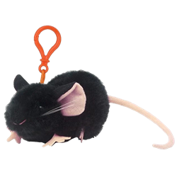 Keychain Giant Microbe Black Mouse