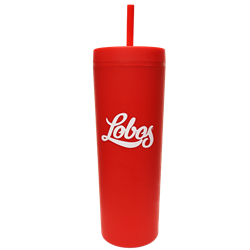 Tumbler 16oz Lobos Red