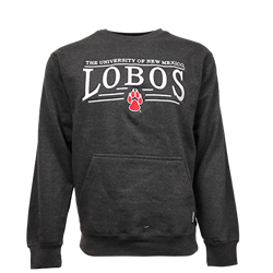 Unisex CI Sport Crewneck The University of New Mexico Lobos Charcoal