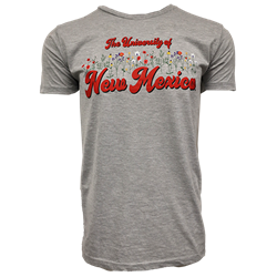 Unisex CI Sport T-Shirt "The University of New Mexico" with flowers gray