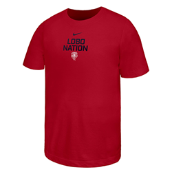 Youth's Nike BCS T-shirt Core Lobo Nation Red