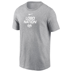 Men's Nike BCS T-shirt Lobo Nation Gray