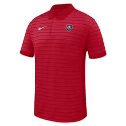 Men's Nike BCS Victory Stripe Polo Lobos Shield Red