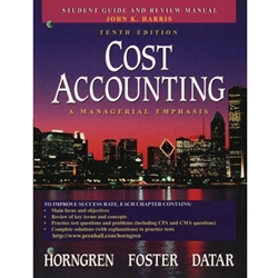 S/G HORNGREN COST ACCOUNTING 10/E