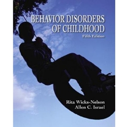 BEHAVIOR DISORDERS OF CHILDHOOD