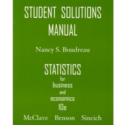 STATISTICS FOR BUS & ECON (SSM)