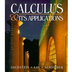 CALCULUS W/ IT'S APPLICATIONS 7/E