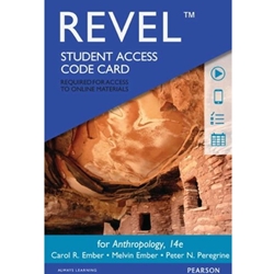 (SET2) REVEL ACCESS W/EBOOK FOR ANTHROPOLOGY 14/E