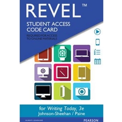 (SET2) REVEL FOR WRITING TODAY 3/E MLA UPDATE