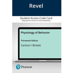 REVEL ACCESS CODE CARD FOR PHYSIOLOGY OF BEHAVIOR 13/E