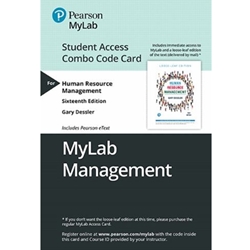 (SET2) MYMANAGEMENTLAB W/EBOOK FOR HUMAN RESOURCE MAN