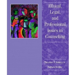 ETHICAL, LEGAL & PROFESSIONAL ISSUES IN COUNSELING