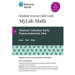 THOMAS' CALCULUS EARLY TRANSCENDENTALS(NEW ACCESS CARD ONLY)