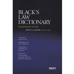 BLACK'S LAW DICTIONARY: POCKET ED (P)